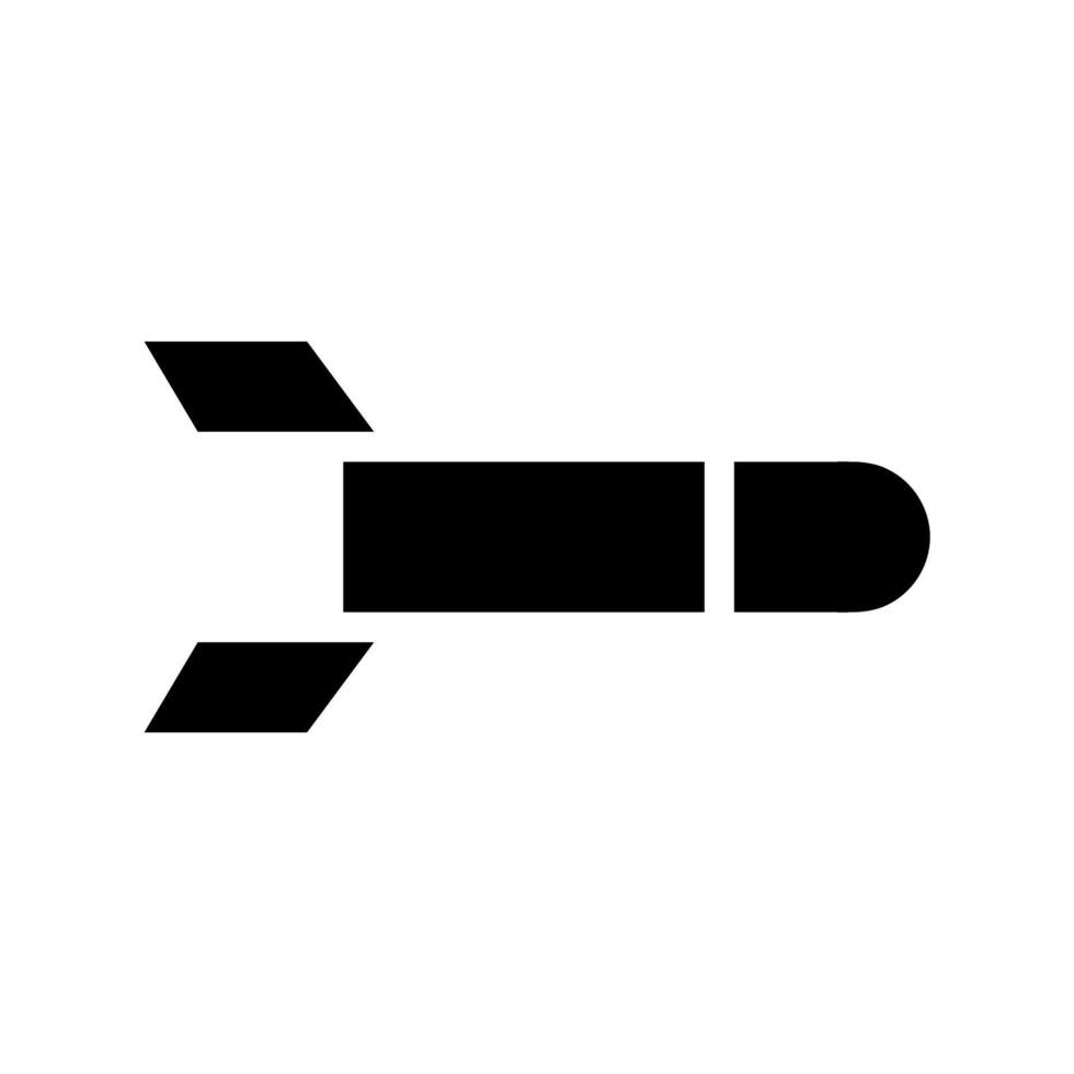 Rocket icon silhouette. Concept of launch, startup, and innovation. vector