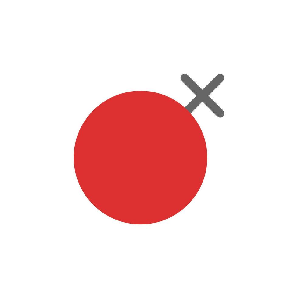 Red circle with grey cross. Concept of error, wrong, and mistake. vector