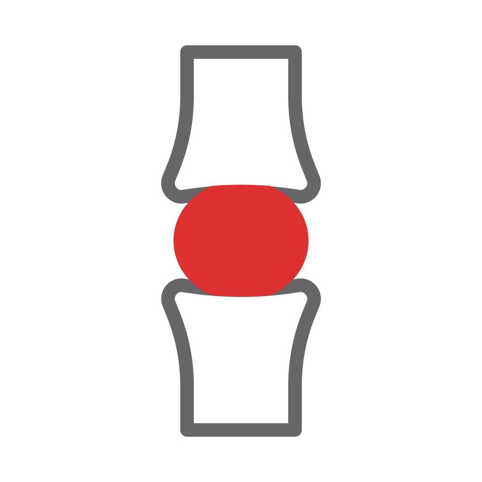 Joint inflammation icon. Concept of arthritis, rheumatism, and joint pain. vector