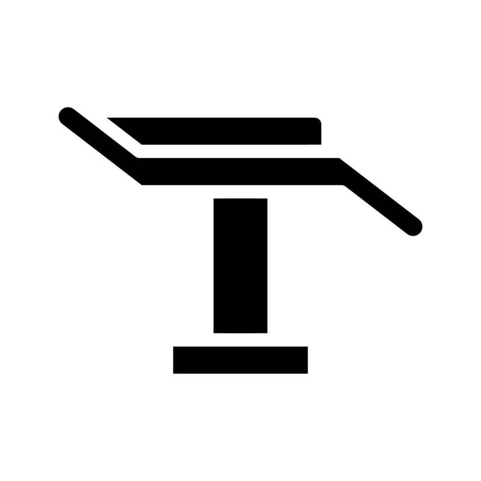 Operating table icon. Concept of surgery, medical, and healthcare. vector