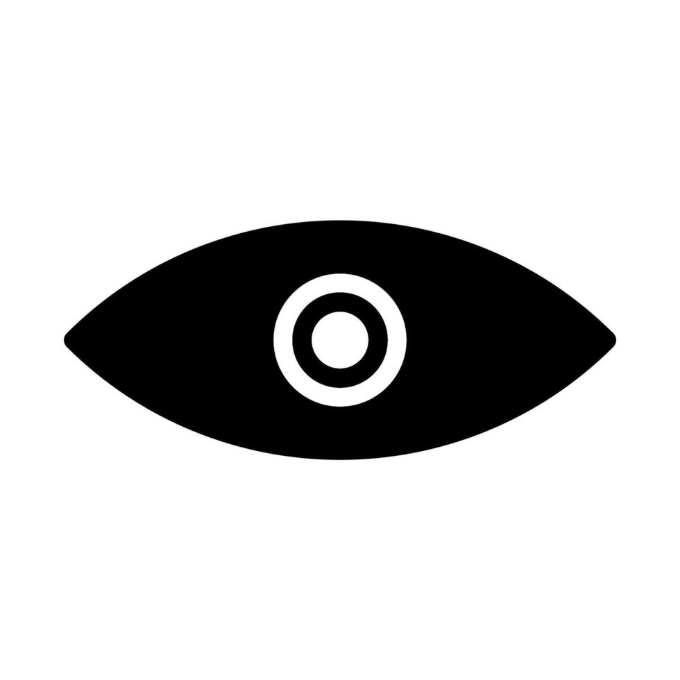 Human eye icon. Concept of vision, sight, and surveillance. vector