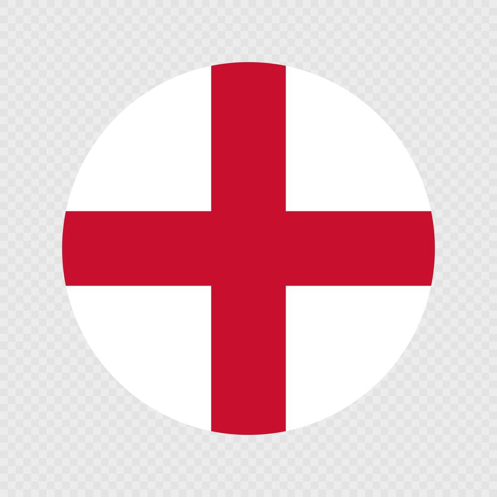 England circle flag. illustration. vector