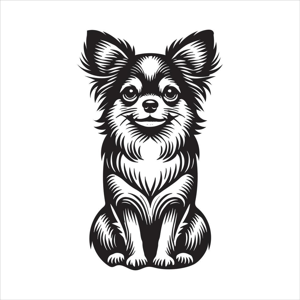 The Chihuahua Personality vector