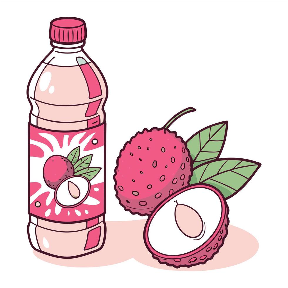 Tropical Charm Lychee s Refreshing Magic vector
