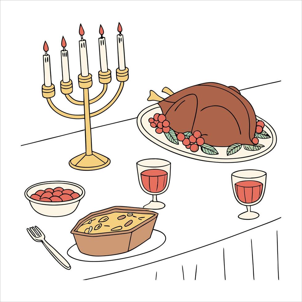 A Romantic Feast of Comfort and Flavor vector