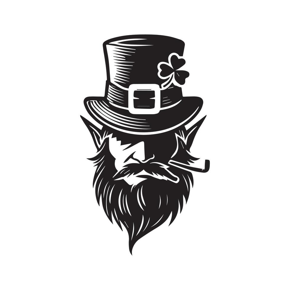 Leprechaun in a Teacup vector