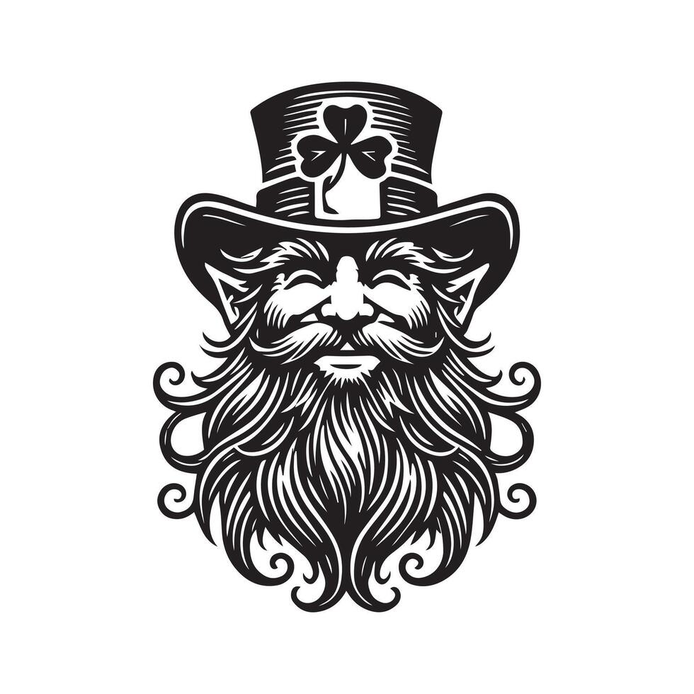 Leprechaun in the Moonlight vector