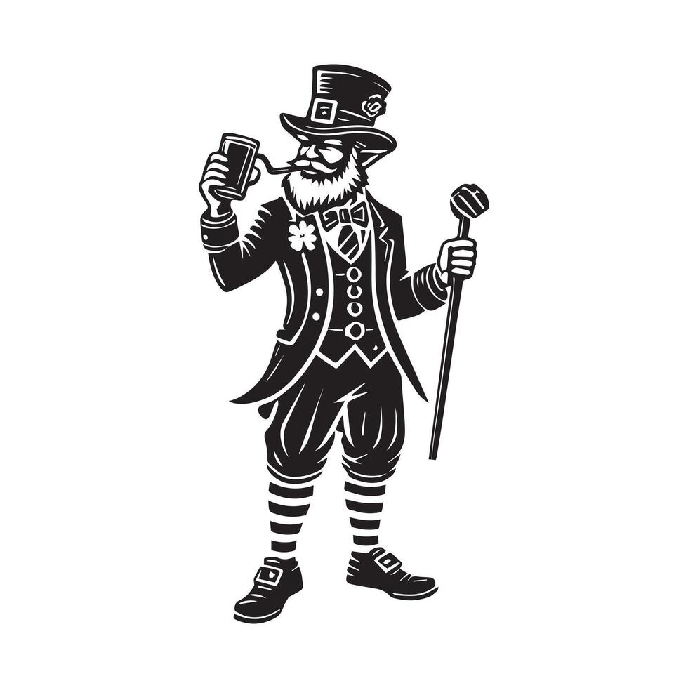 Playful Leprechaun Shenanigans vector