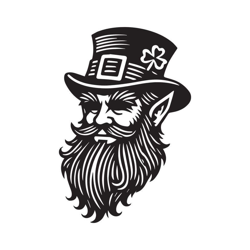 Leprechaun with a Cane vector