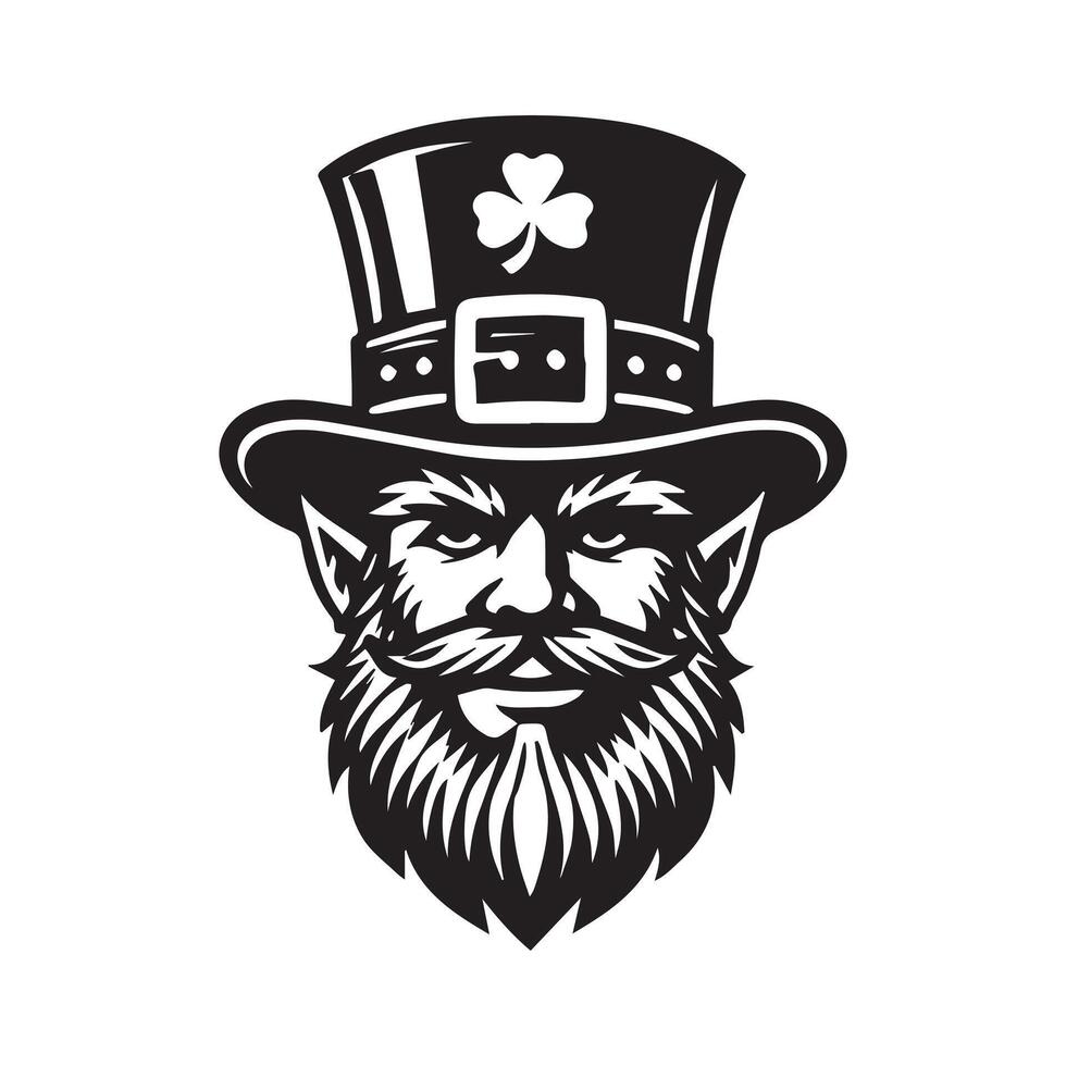 Festive Leprechaun Cheers vector