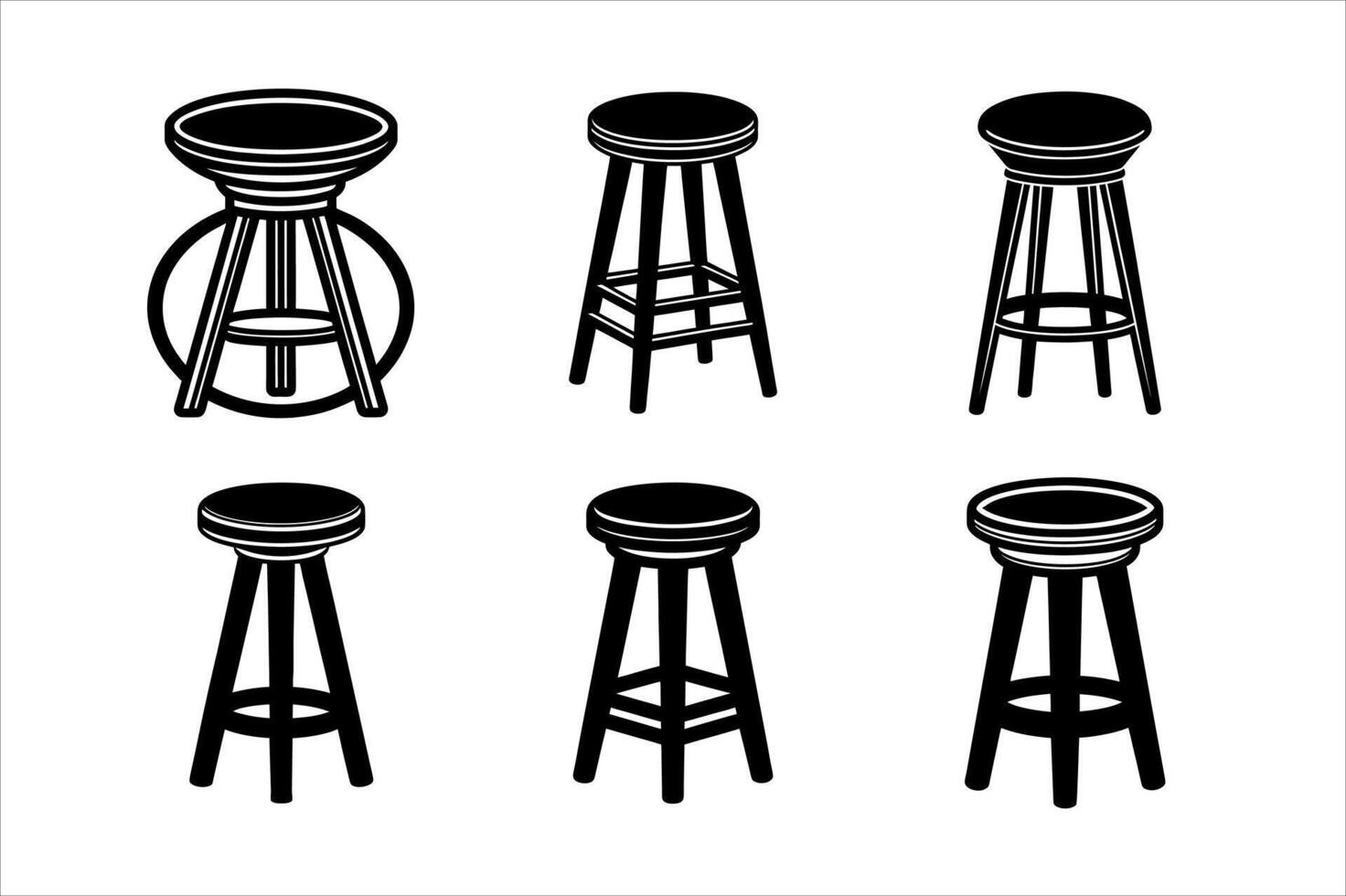 Barstool Illustrations icon design vector