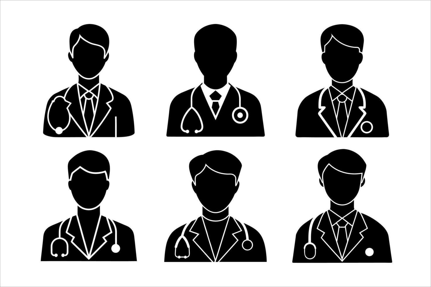male silhouette icon design on a white background vector