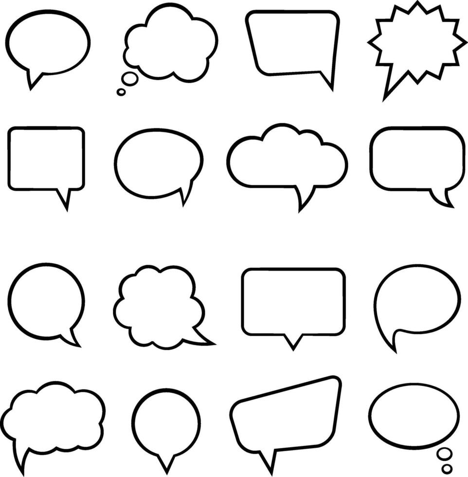 Empty Speech Bubbles vector