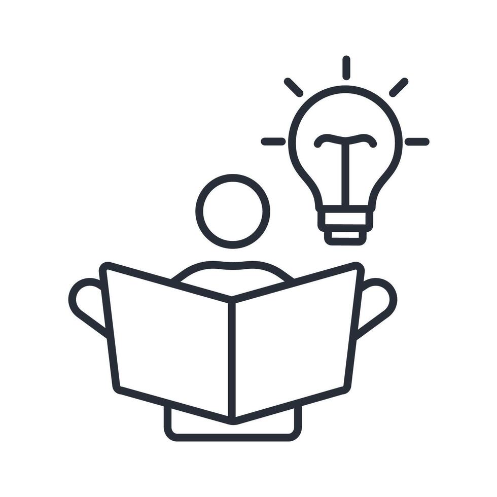 Brainstorming icon. .Editable stroke.linear style sign for use web design,logo.Symbol illustration. vector