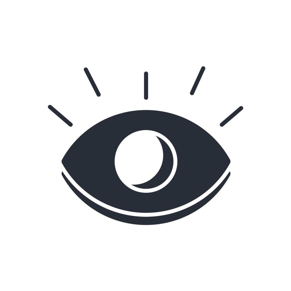Vision icon. .Editable stroke.linear style sign for use web design,logo.Symbol illustration. vector