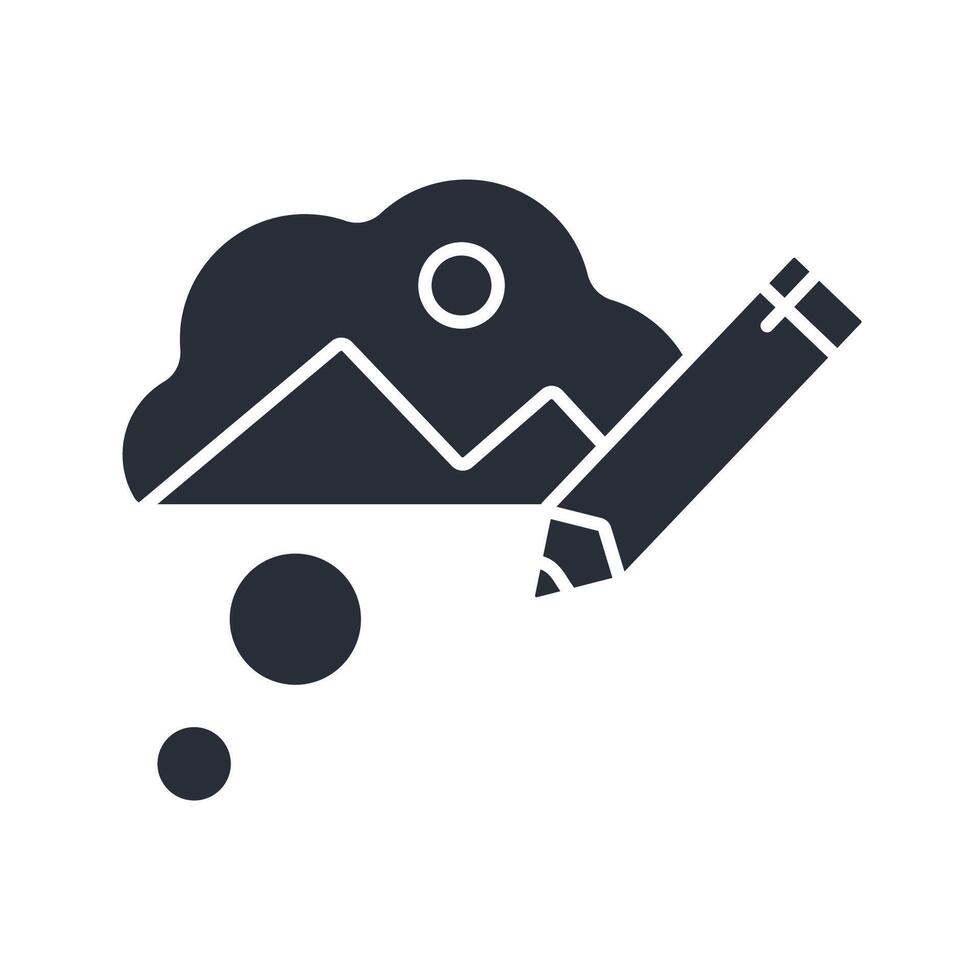 imagine icon. .Editable stroke.linear style sign for use web design,logo.Symbol illustration. vector