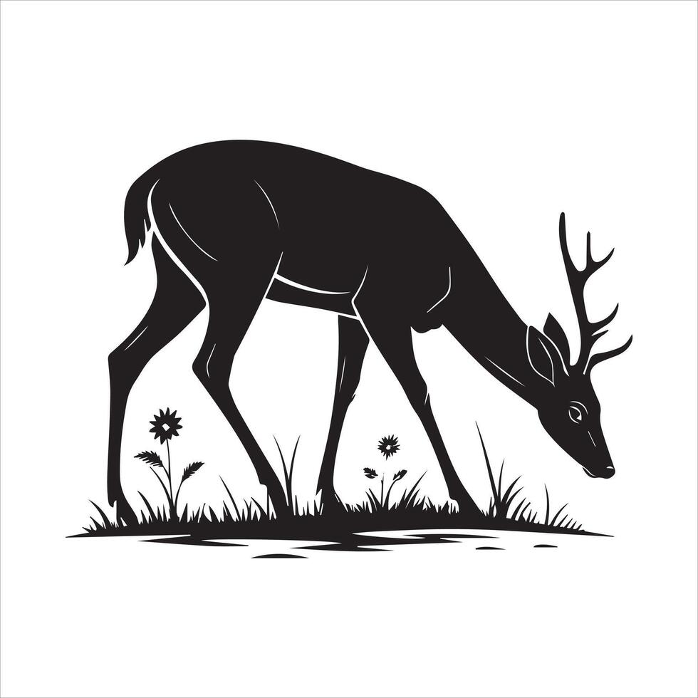 Versatile Deer Silhouette Illustrations in EPS 10 vector