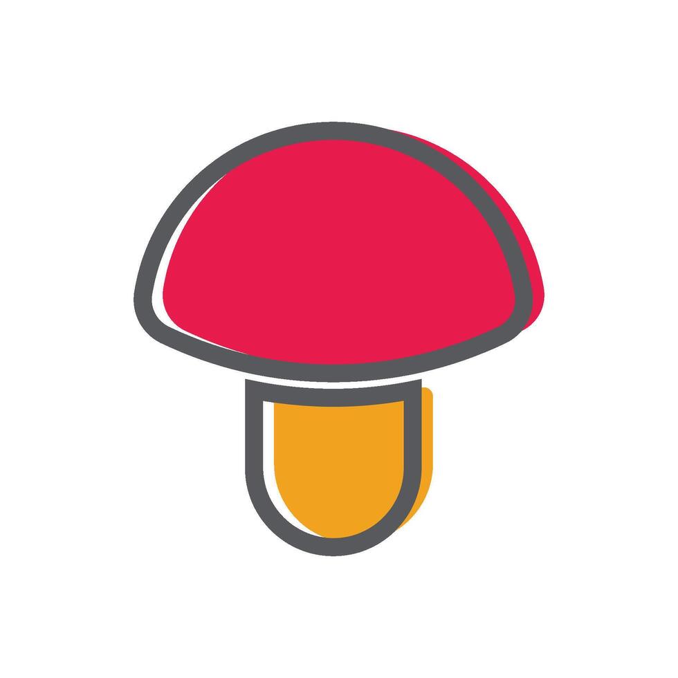 Mushroom Logo Template Icon vector