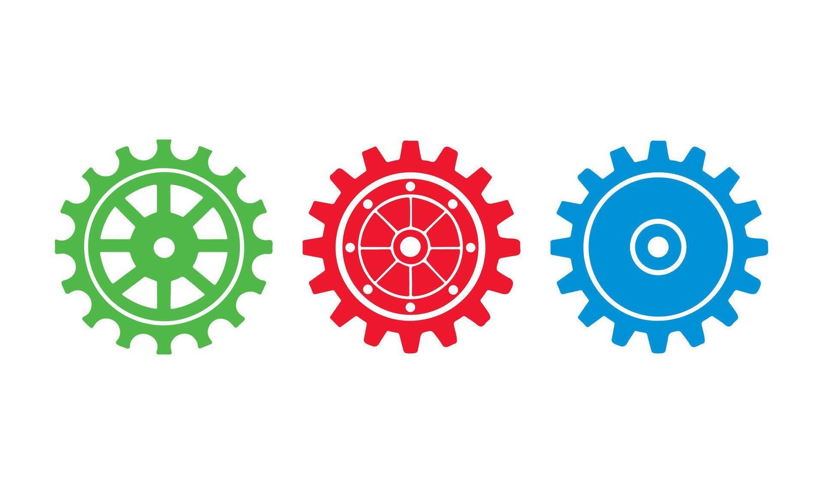 Stylish gear wheels illustration perfect for industrial concepts vector