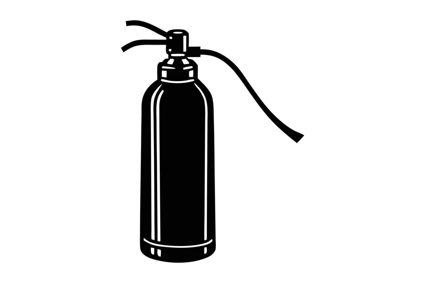 Fire Extinguisher silhouette vector