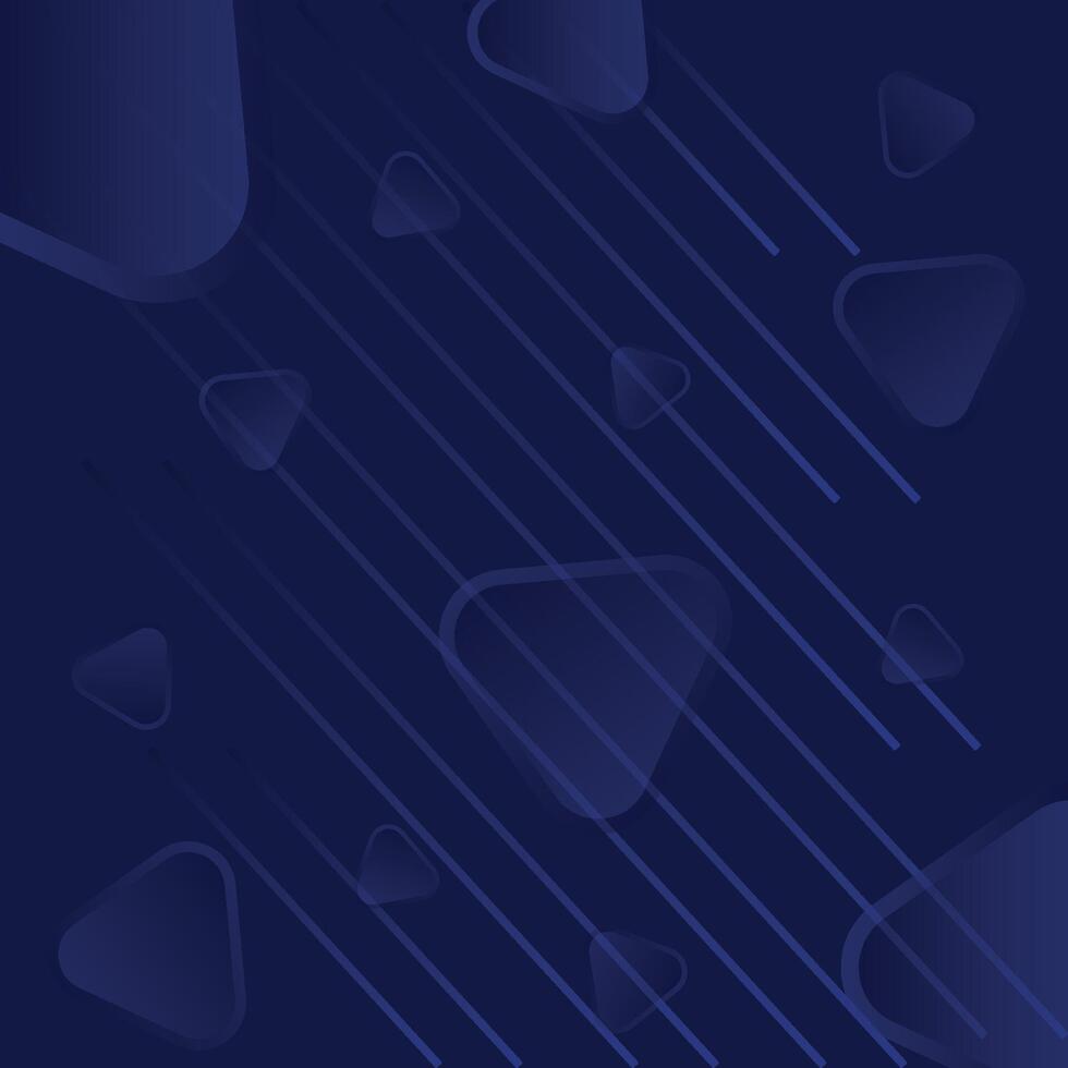 Abstract geometric blue horizontal background. Futuristic, High Tech blue background. vector