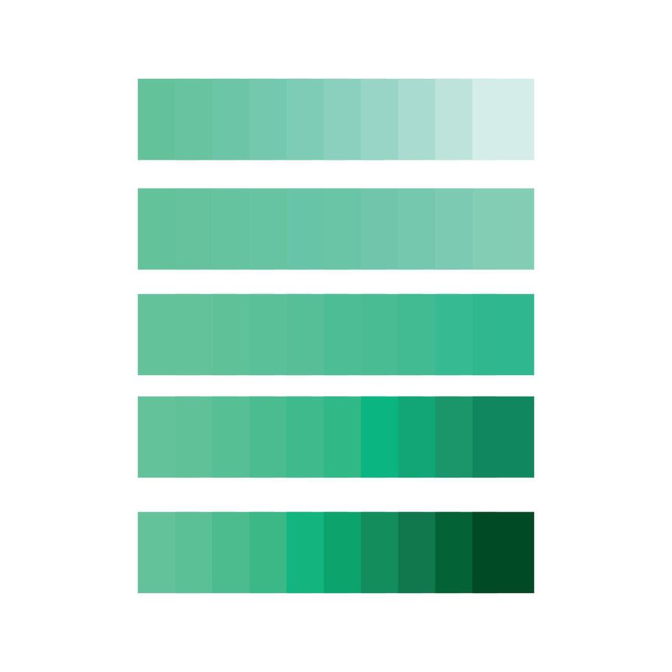 Colour palette with different shades and gradient. Set of creative gradient pallete color, Color Gradient Background Palette, Fashion bright neon color trend pallete. vector