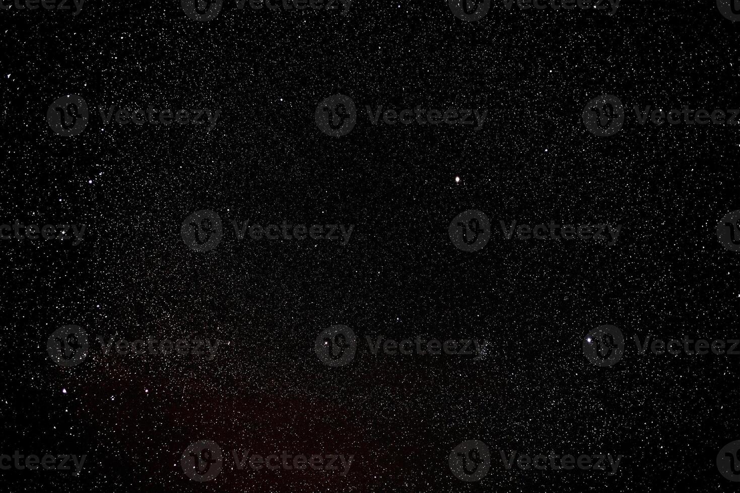 Stars on a clear and black sky photo