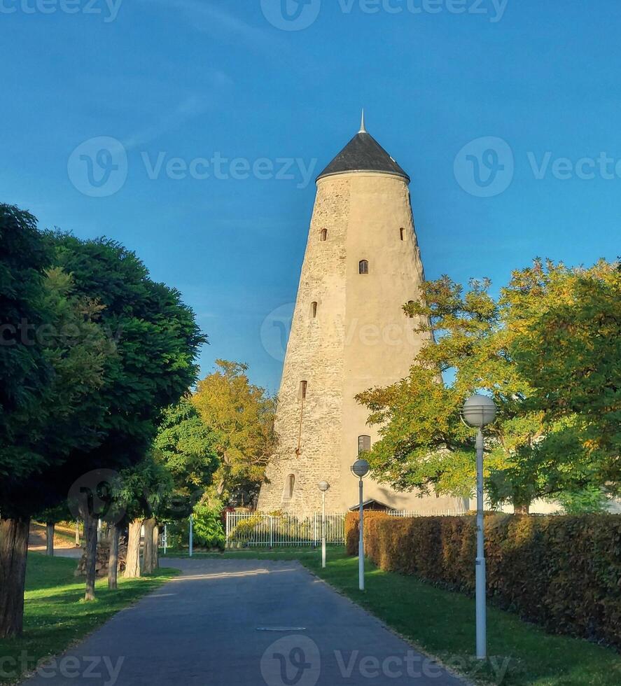 Soleturm historic brine pump tower in Bad Salzelmen, Germany photo