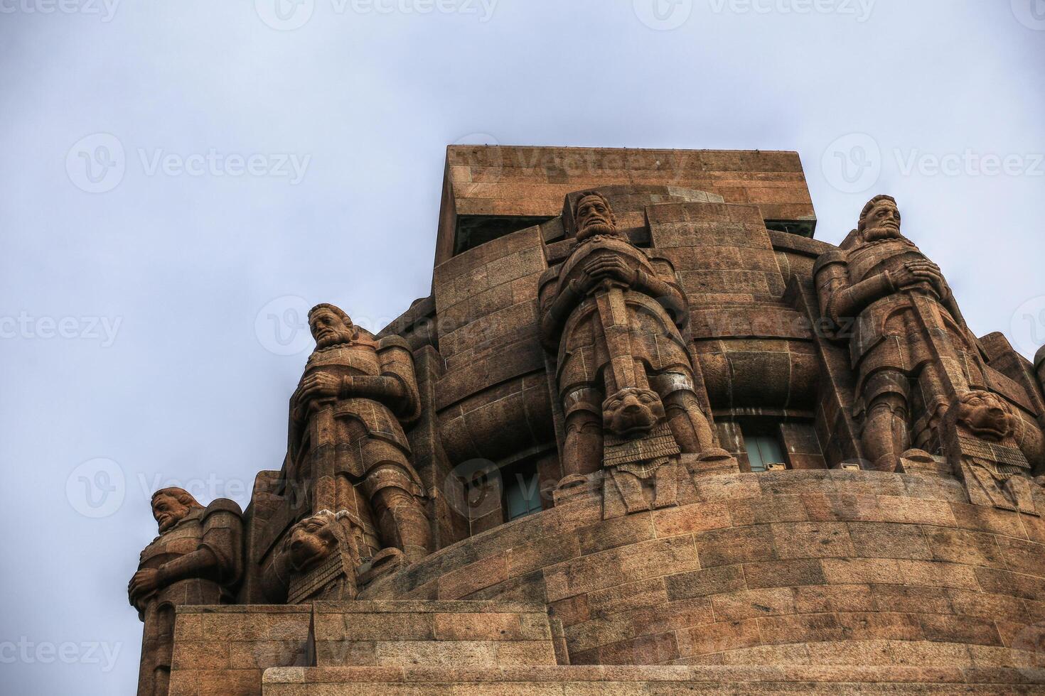 Brave soldier sculptures on the Volkerschlachtdenkmal Monument to the Battle of the Nations in Leipzig, built in 1913 photo