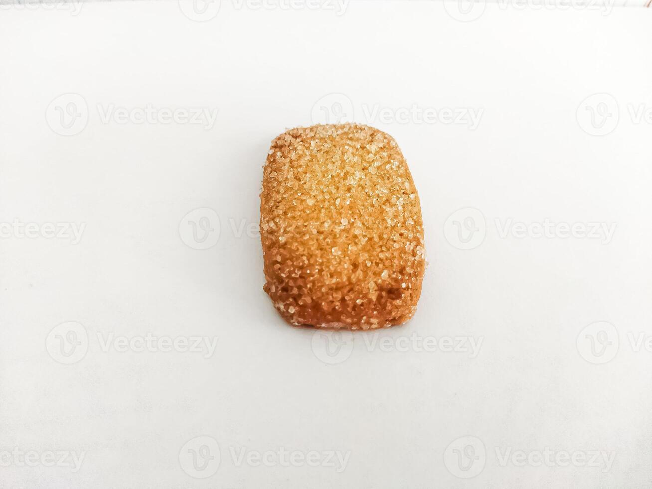 Butter cookies isolated on white background. photo