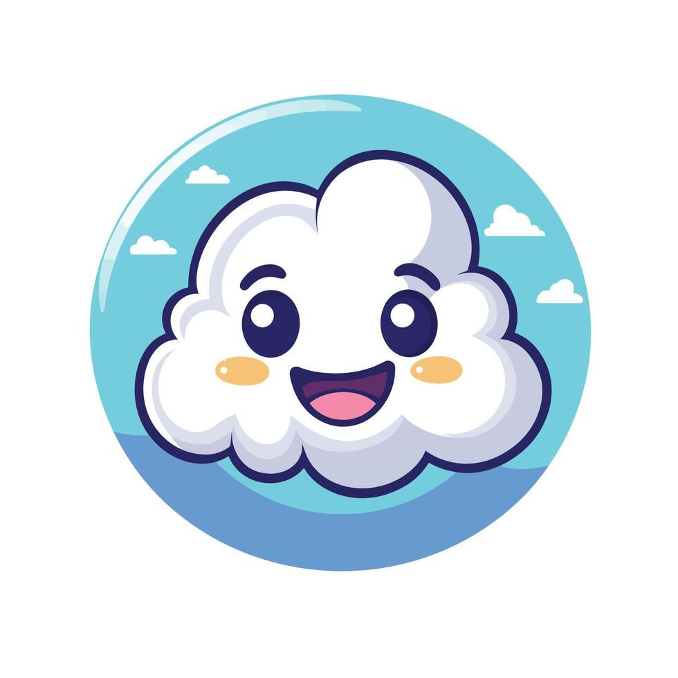 Cartoon Mist Icon without Shadow Water vector