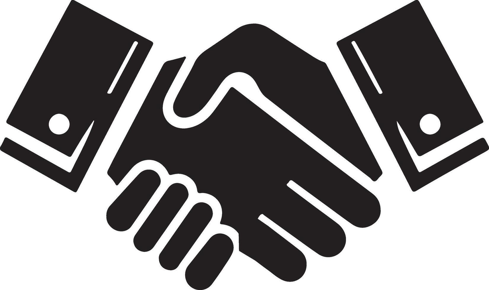 Handshake icon illustration vector