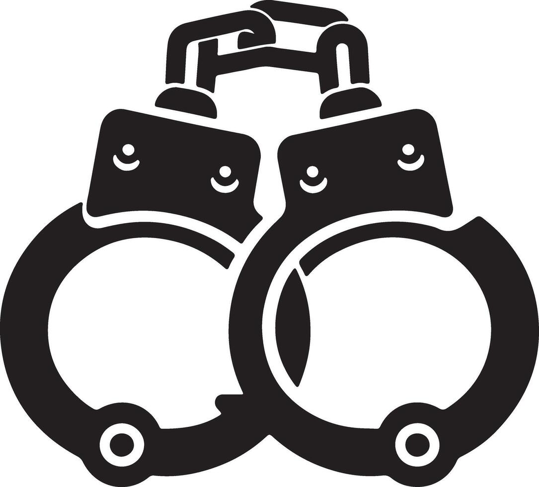 Handcuffs icon illustration vector