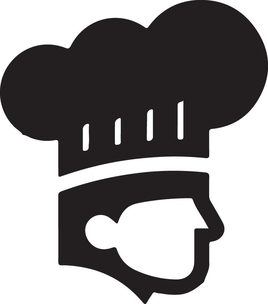 A chef hat icon on a white background vector