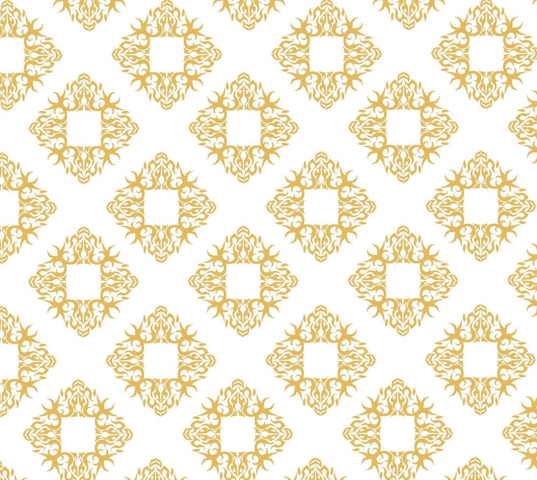 Golden seamless pattern vector