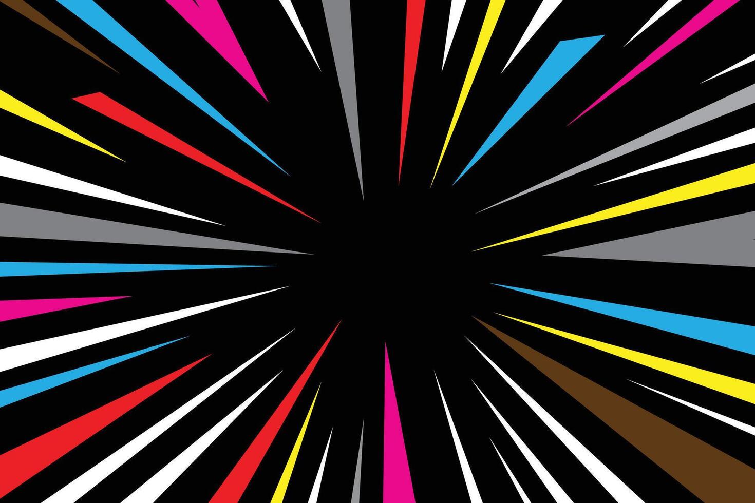 Background of Abstract Blast Explosion Transition Speed, Comic zoom lines template background vector