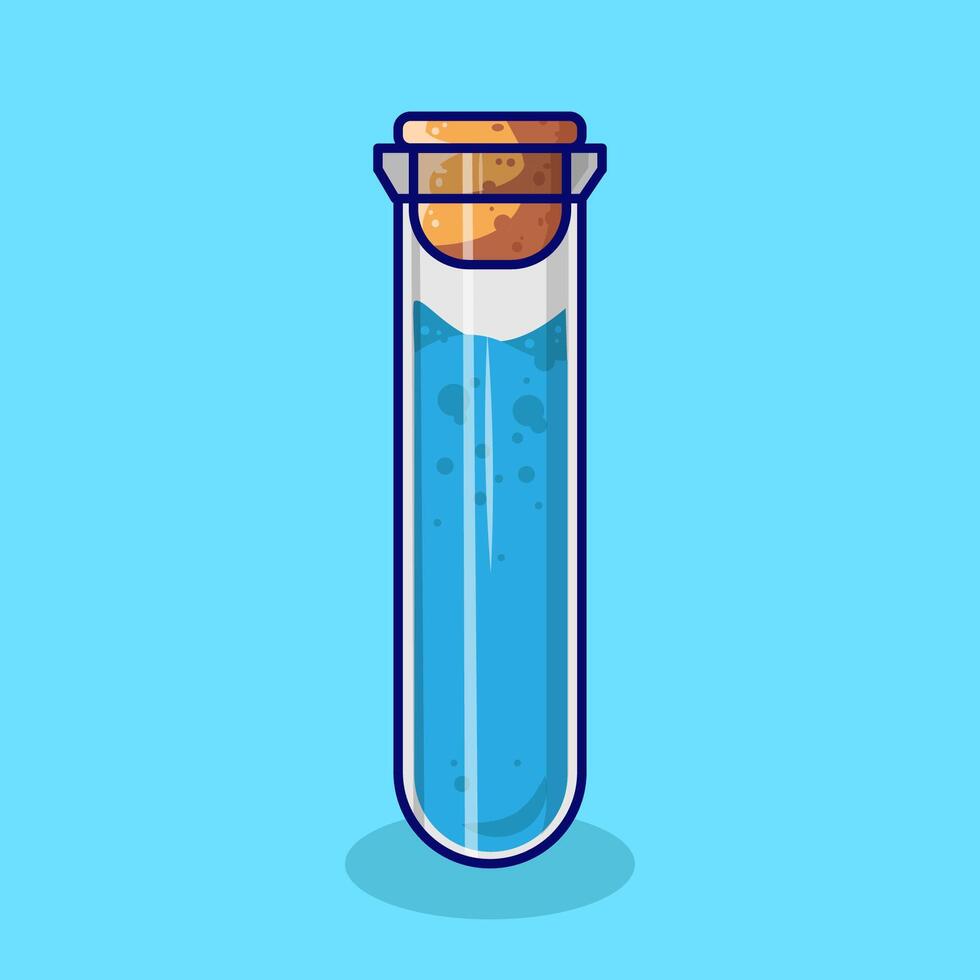 illustration graphic of blue potion vector