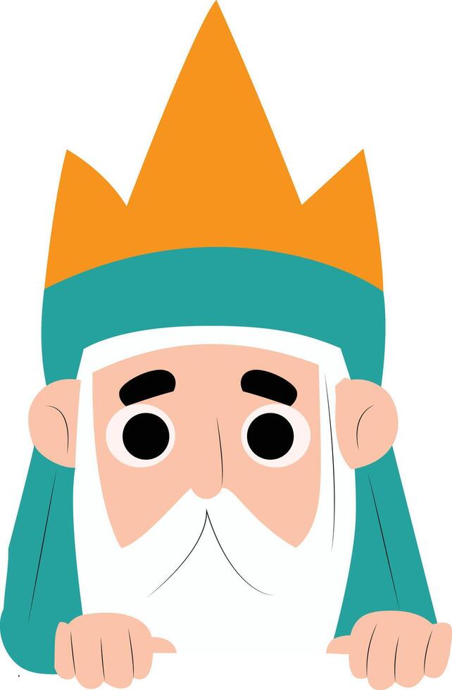 Balthazar Epiphany Magi peeking vector