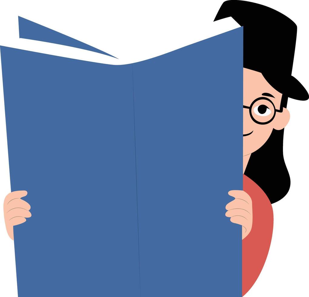 woman peeking World Storytelling Day Narrator peeking vector