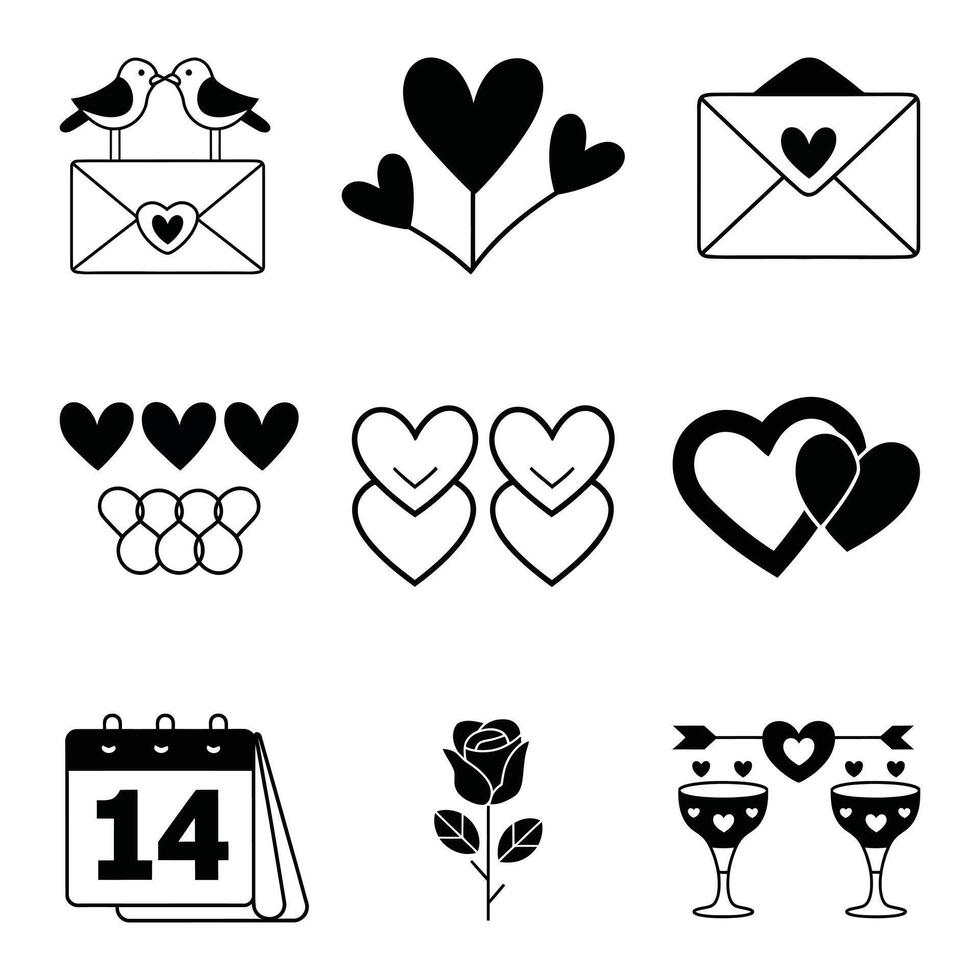Happy Valentine Design Collection vector