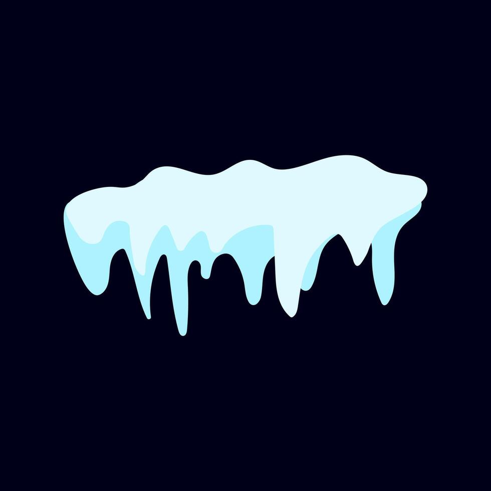 Snowcap illustration isolated background. vector