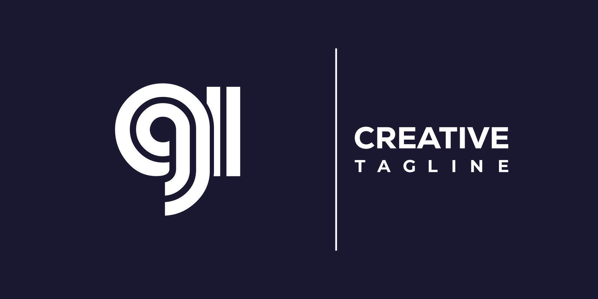gi abstract minimalist letters Logo Monogram. vector