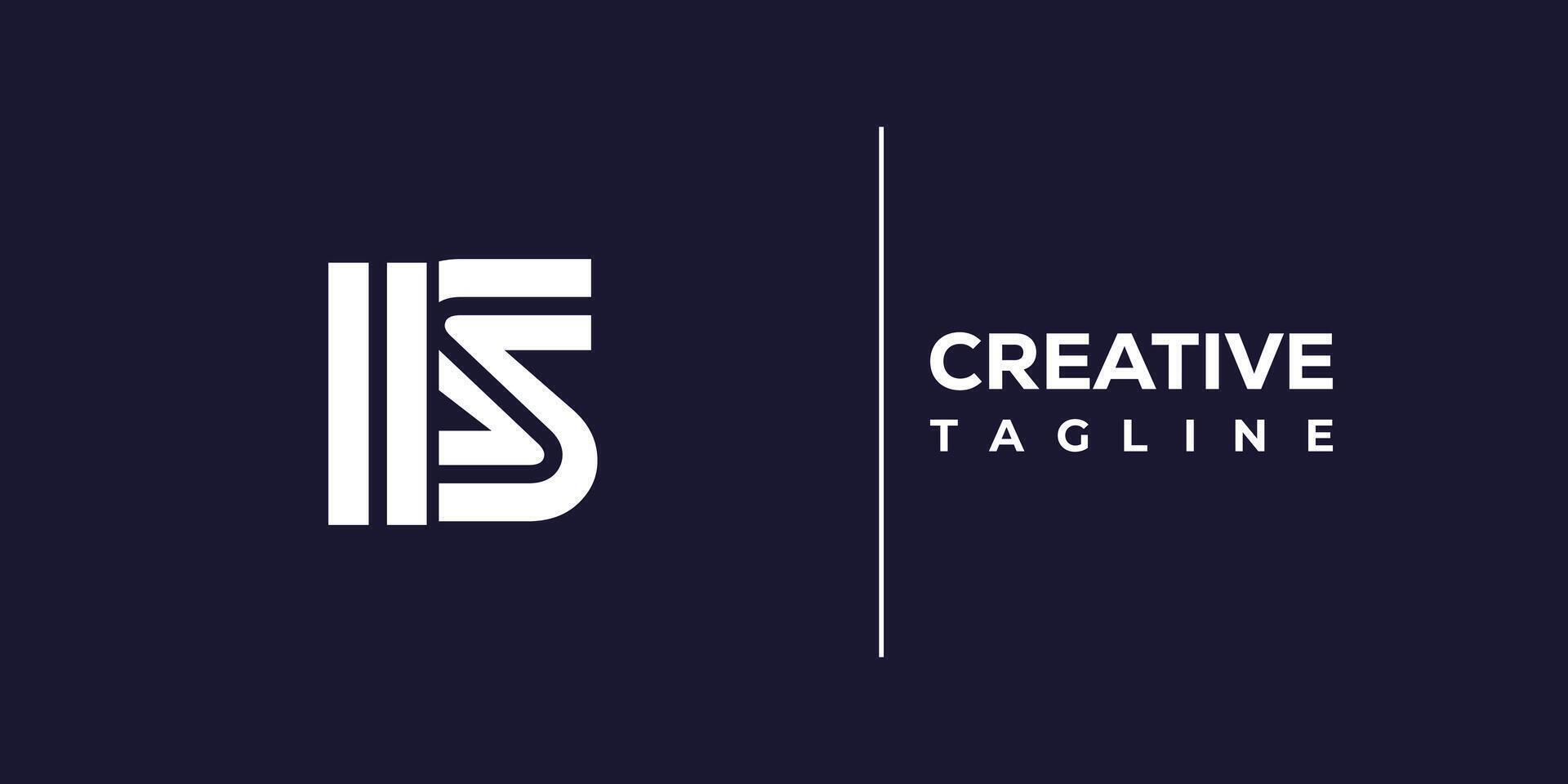 is abstract minimalist letters Logo Monogram. vector
