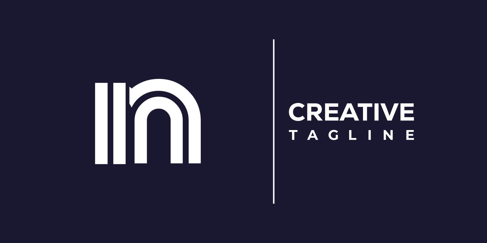 in abstract minimalist letters Logo Monogram. vector