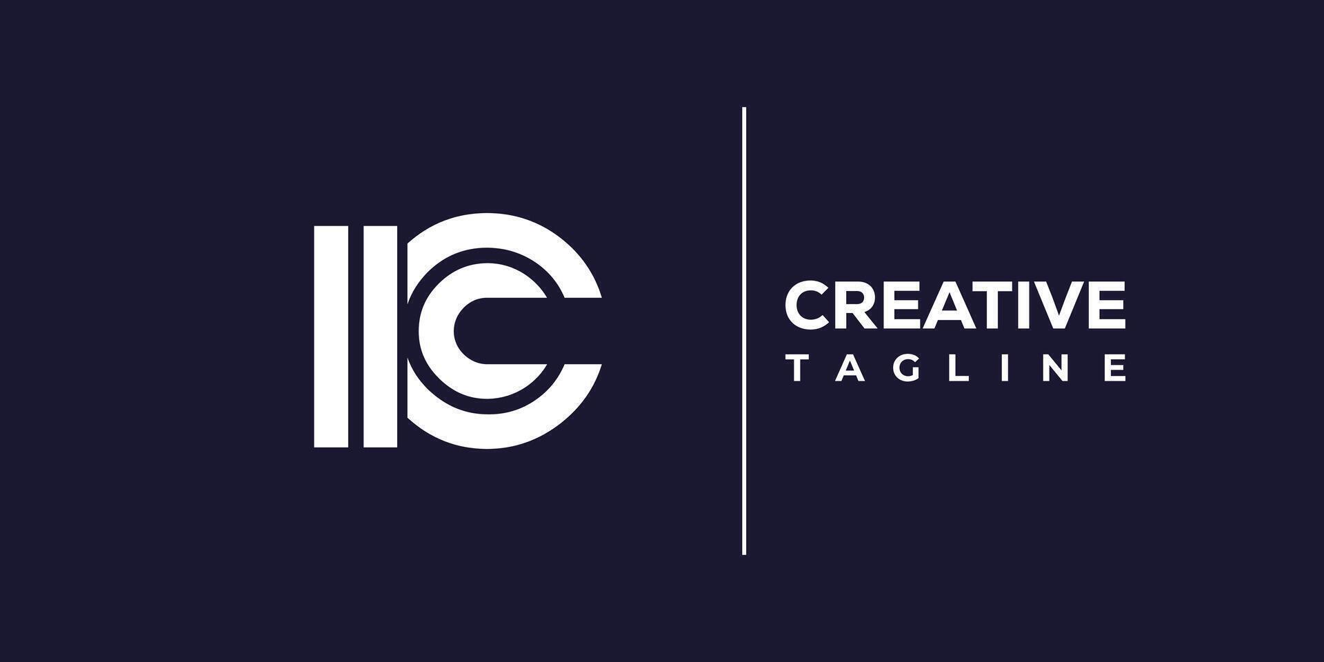 ic abstract minimalist letters Logo Monogram. vector