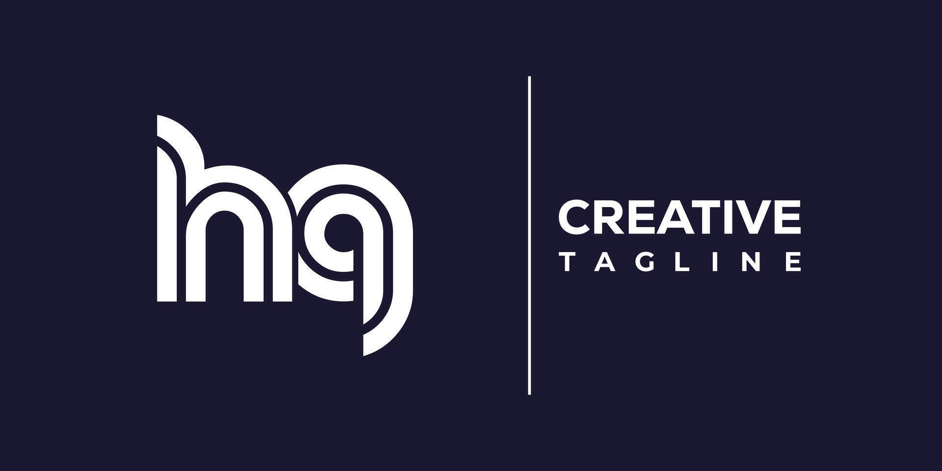 hq abstract minimalist letters Logo Monogram. vector