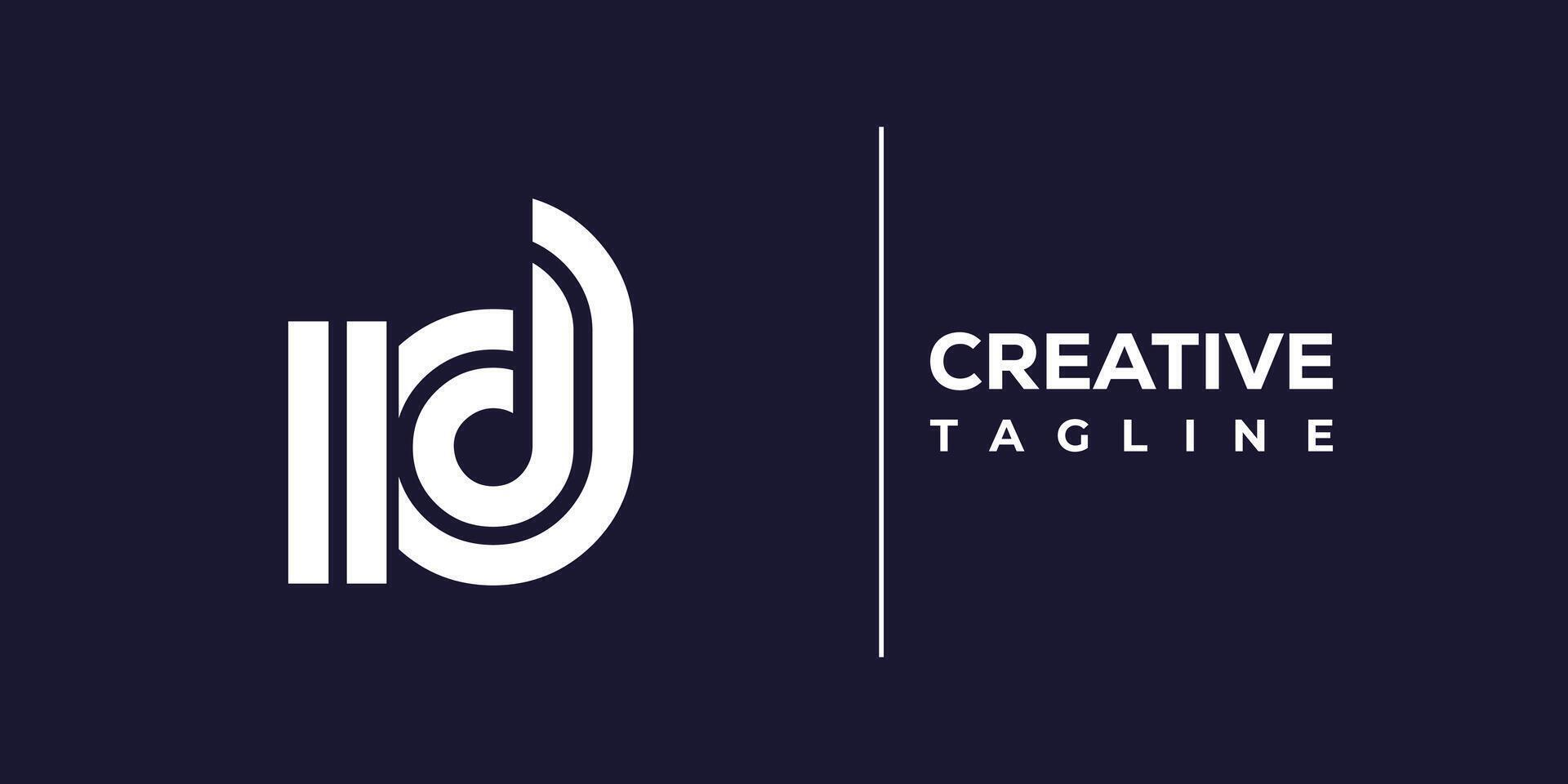 id abstract minimalist letters Logo Monogram. vector