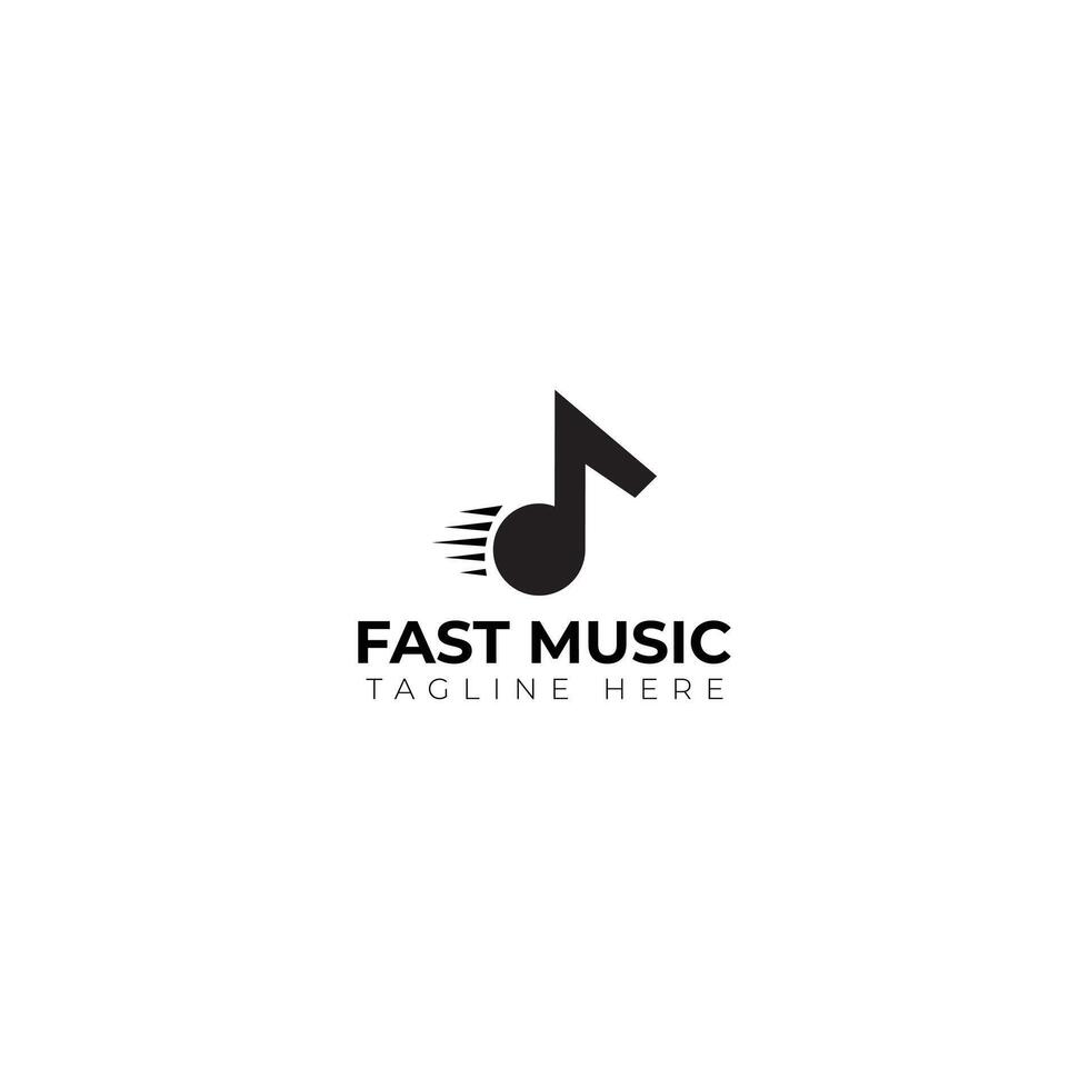 fast music Logo vector