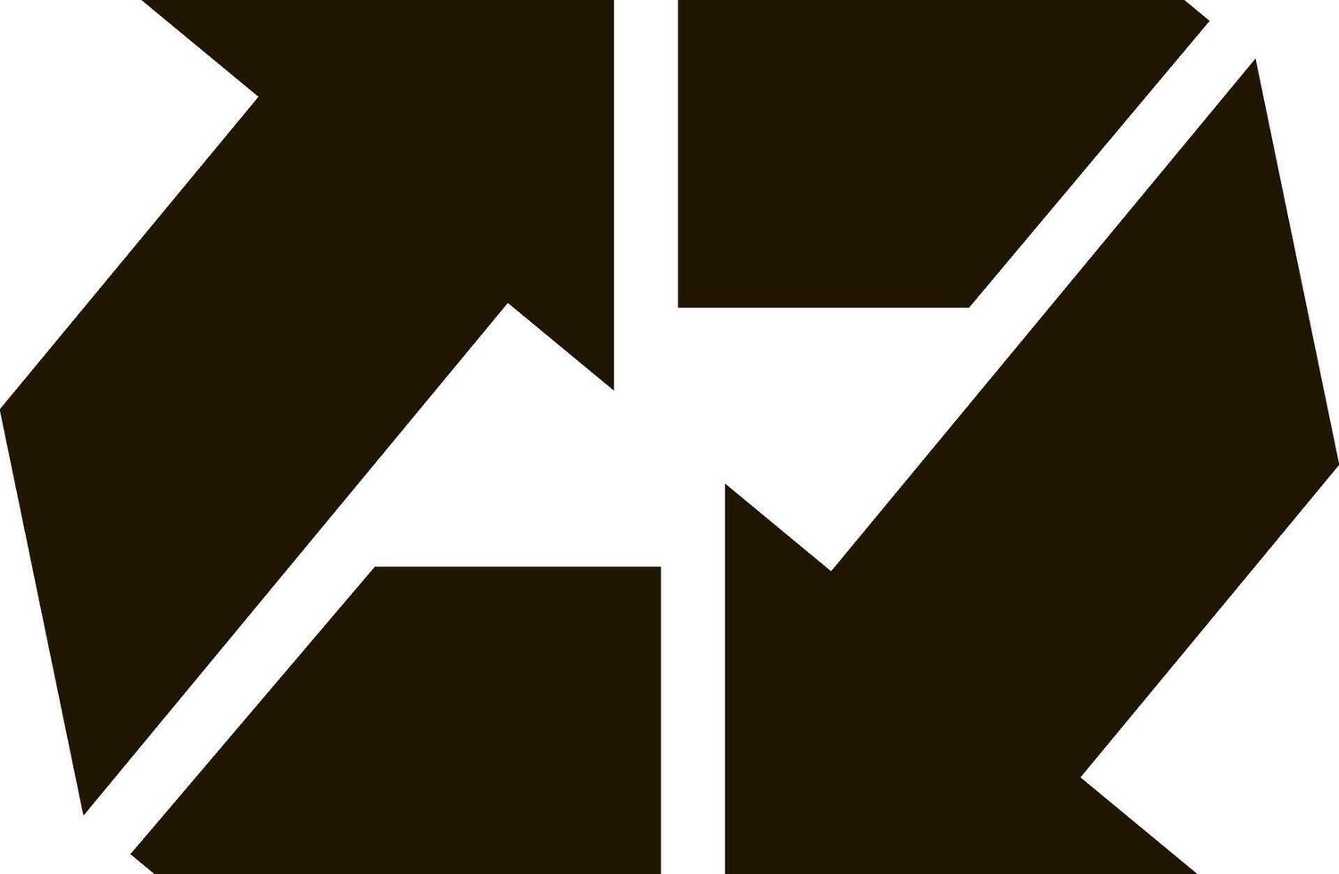 Four rotating arrows are creating a dynamic visual suggesting a continuous cycle, symbolizing the circular economy and promoting the concept of sustainability vector