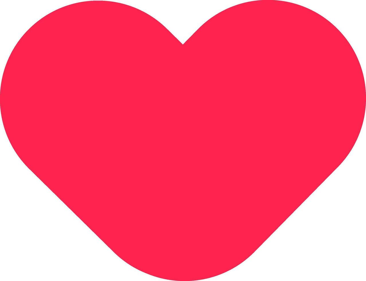 Bright red heart symbolizes love, affection, and romance, making it ideal for Valentine's Day projects, greeting cards, and designs expressing heartfelt emotions vector